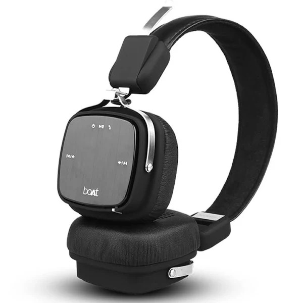 Boat Rockerz 600 Bluetooth Headphone (Black)